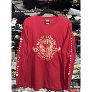 Y2K Harley Davidson “bringing Freedom” Longsleeve Shirt Size Large